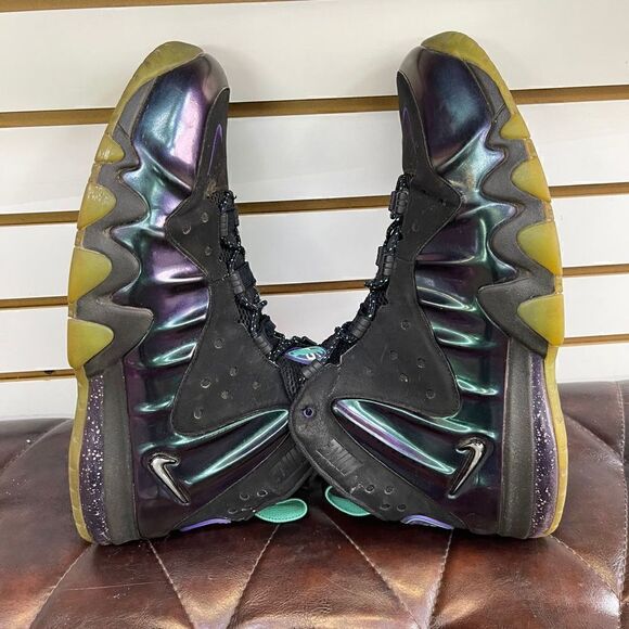Nike Air Barkley Posite Max Eggplant 555097-003 Rare Men's Size 15 - Picture 5 of 8